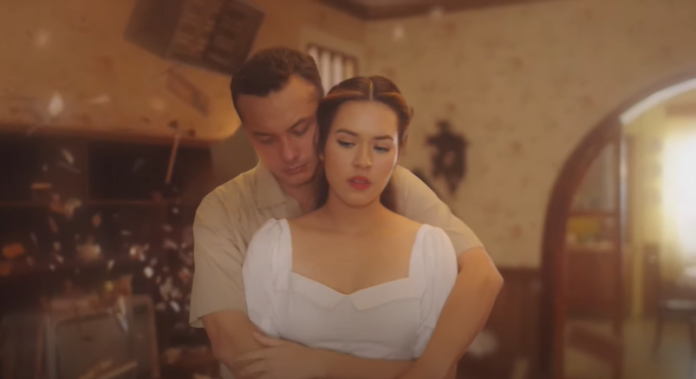 Tangkapan layar video klip Raisa dengan Nicholas Saputra dengan judul Nyaman Tak Cukup