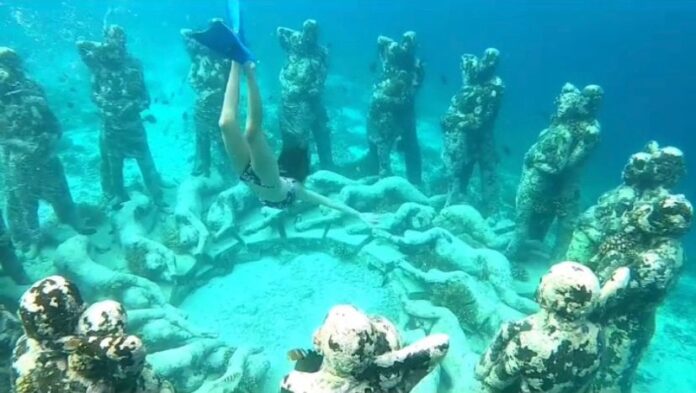 Penampakan alam bawah laut Gili Meno, Lombok NTB