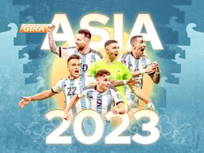 Poster Timnas Argentina akan kunjungi Asia