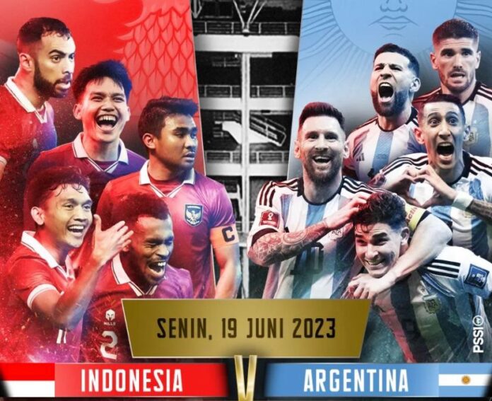 Poster FIFA Match Day Timnas Indonesia vs Argentina