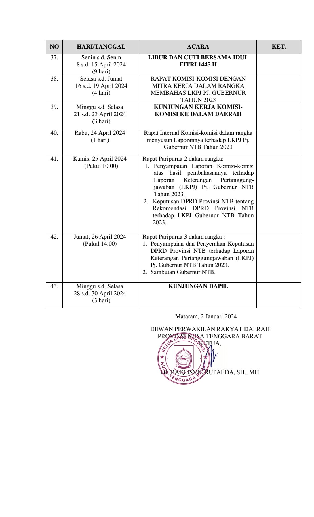 Jadwal Kegiatan -4