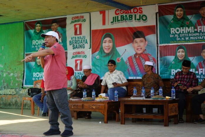 Suasana kampanye tertutup Musyafrin pasangan calon nomor urut 1 di Sumbawa